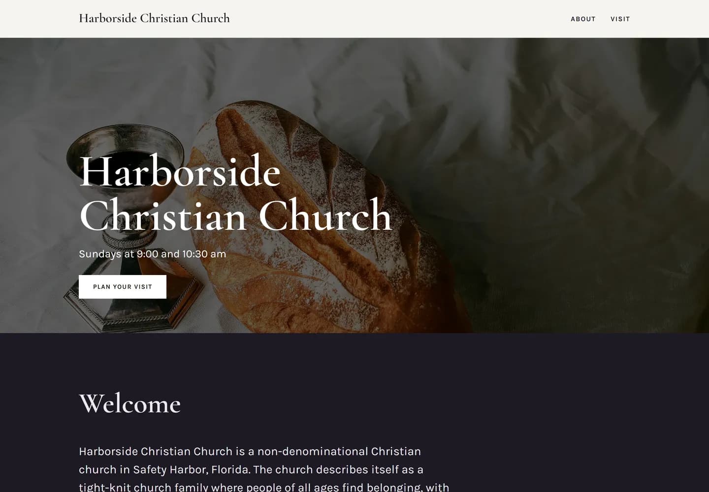 Sanctuary template on Harborside Christian Church