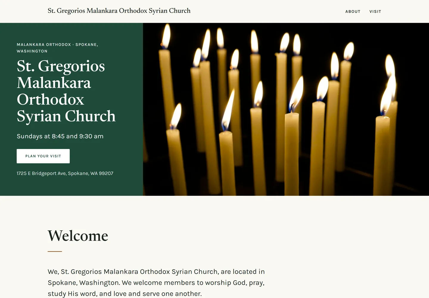St. Gregorios Malankara Orthodox Syrian Church - Split Banner template