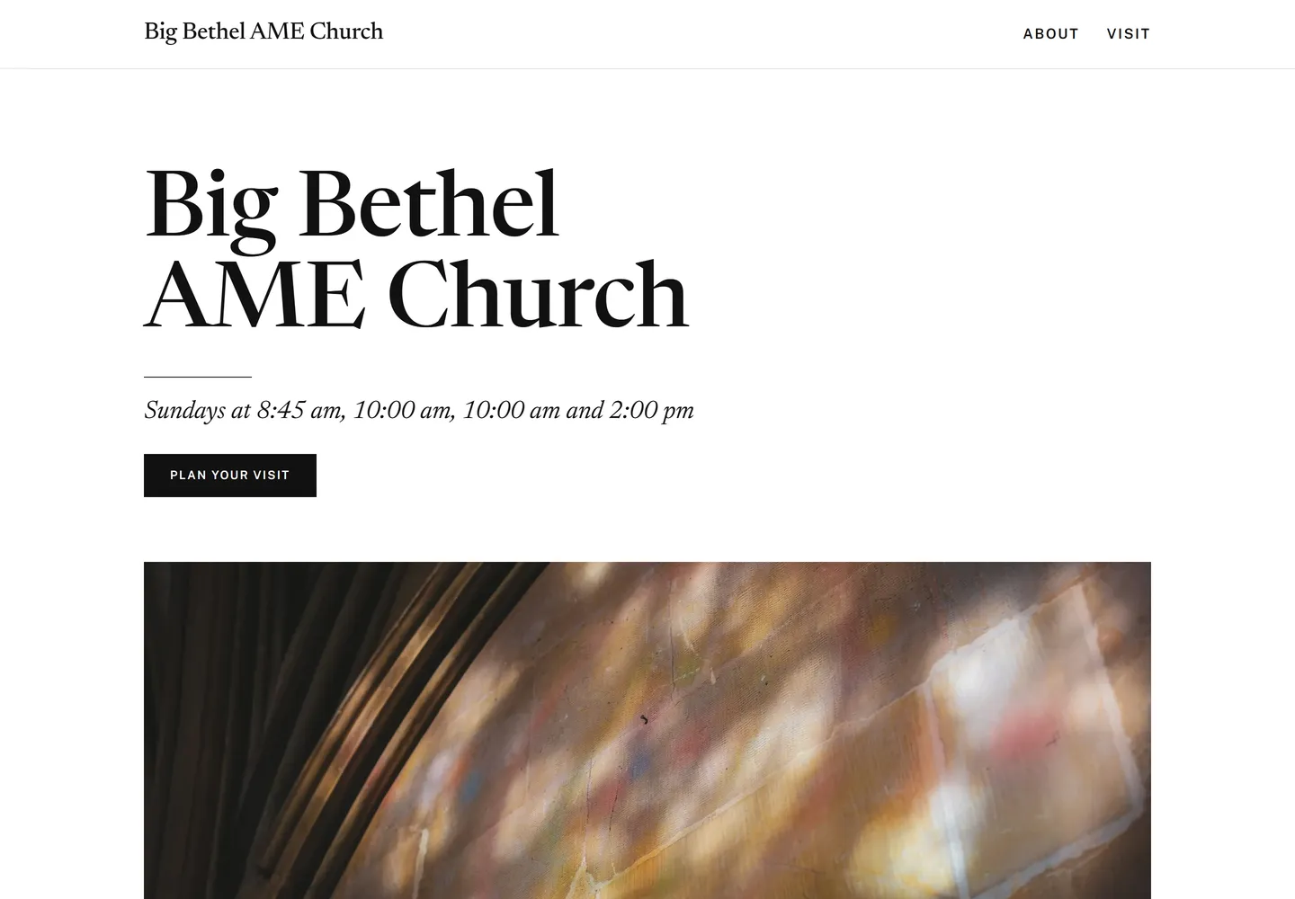 Chapter template on Big Bethel AME Church
